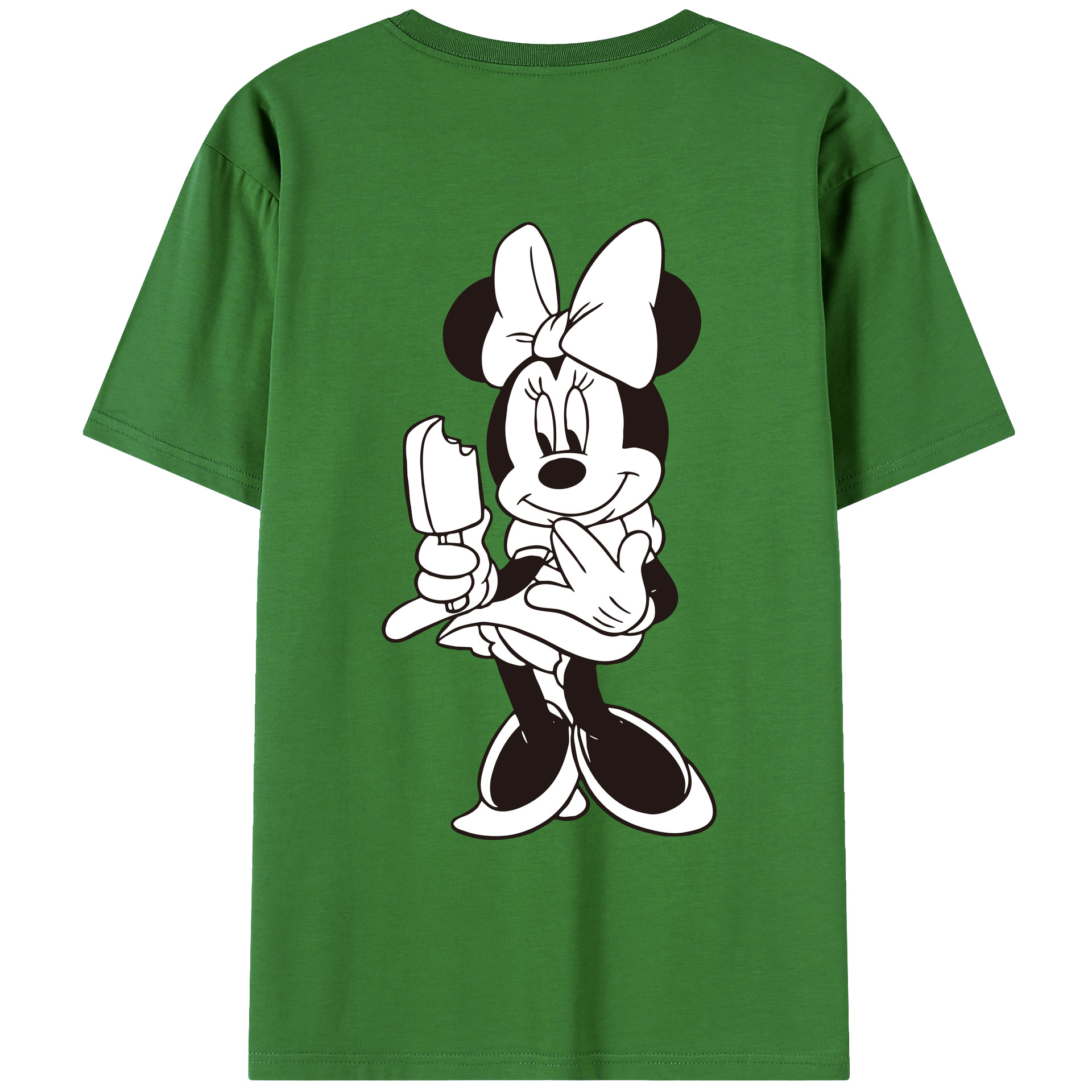 （画像用） ミッキーマウス Mickey Mouse レディース半袖Tシャツ(バックプリント)